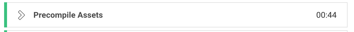 CI Screenshot: Precompile assets, 0:44